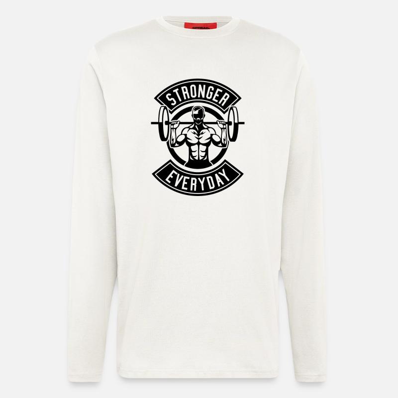 Stronger Than All - Langarmshirt - made by SPREAD  - OFF WHITE