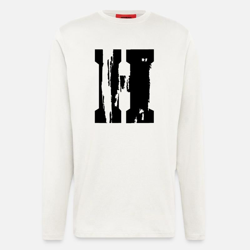 H - Buchstabe - Langarmshirt - made by SPREAD  - OFF WHITE