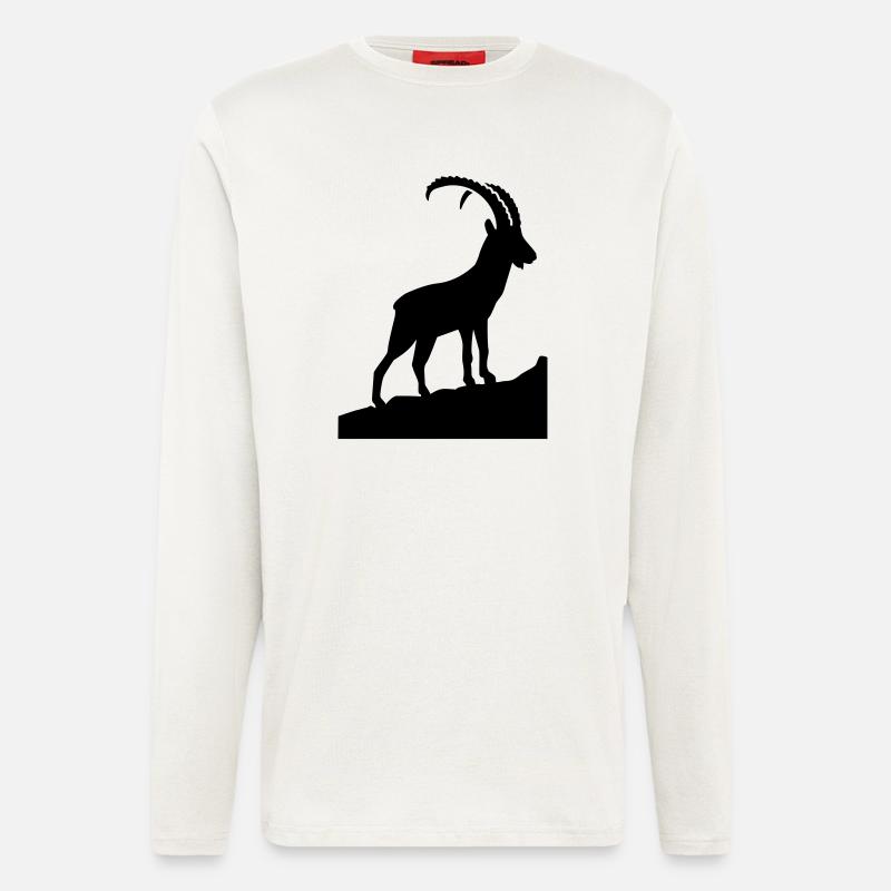 Steinbock - Langarmshirt - made by SPREAD - OFF WHITE