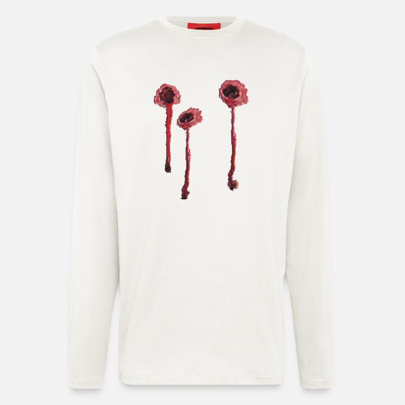 3 Einschusslöcher plastisch - Langarmshirt - made by SPREAD  - OFF WHITE