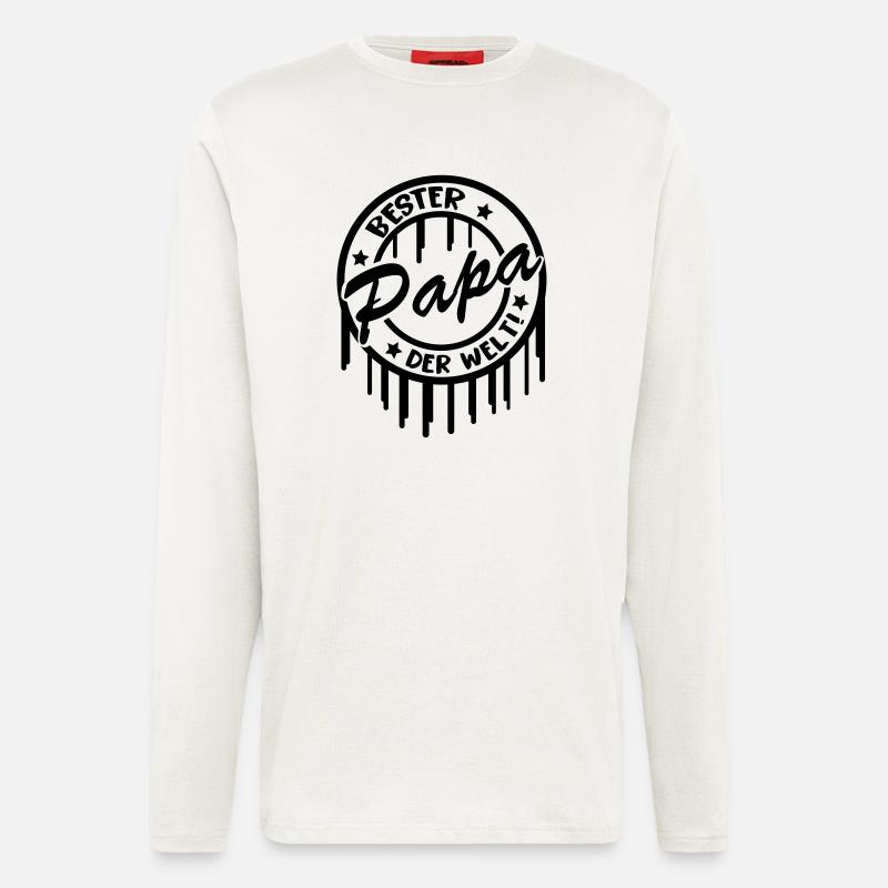 bester_papa_der_welt - Langarmshirt - made by SPREAD  - OFF WHITE