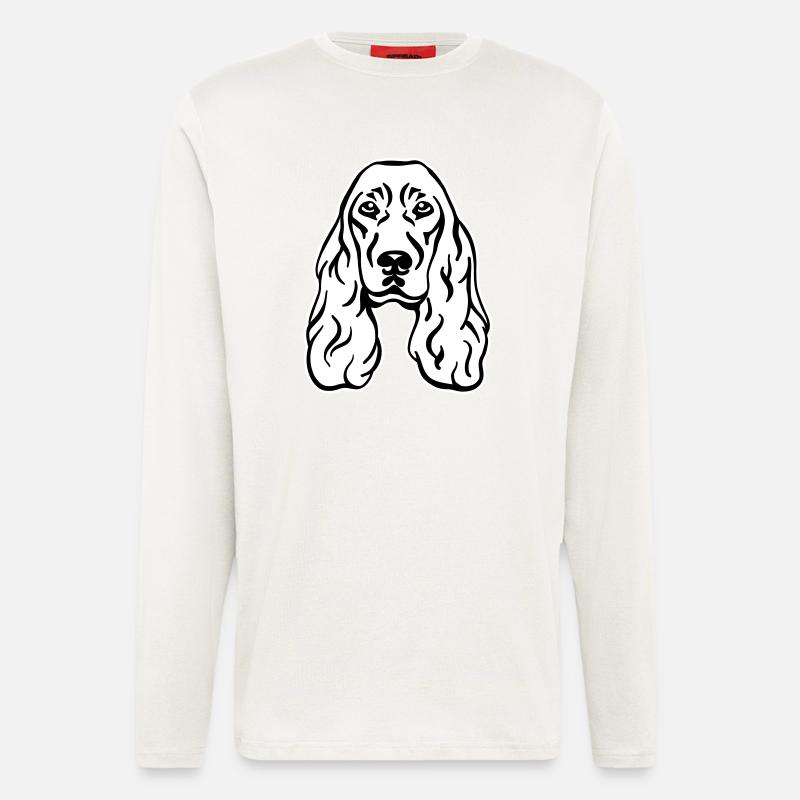 Cocker Spaniel - Longsleeve - made by SPREAD  - OFF WHITE