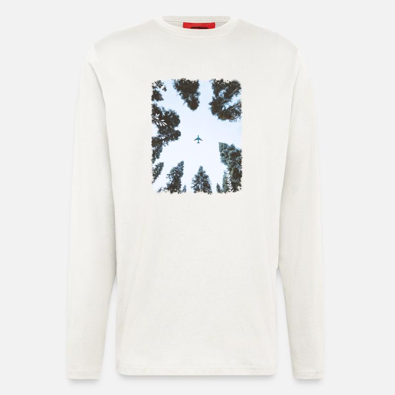 Plane - Longsleeve - made by SPREAD  - OFF WHITE