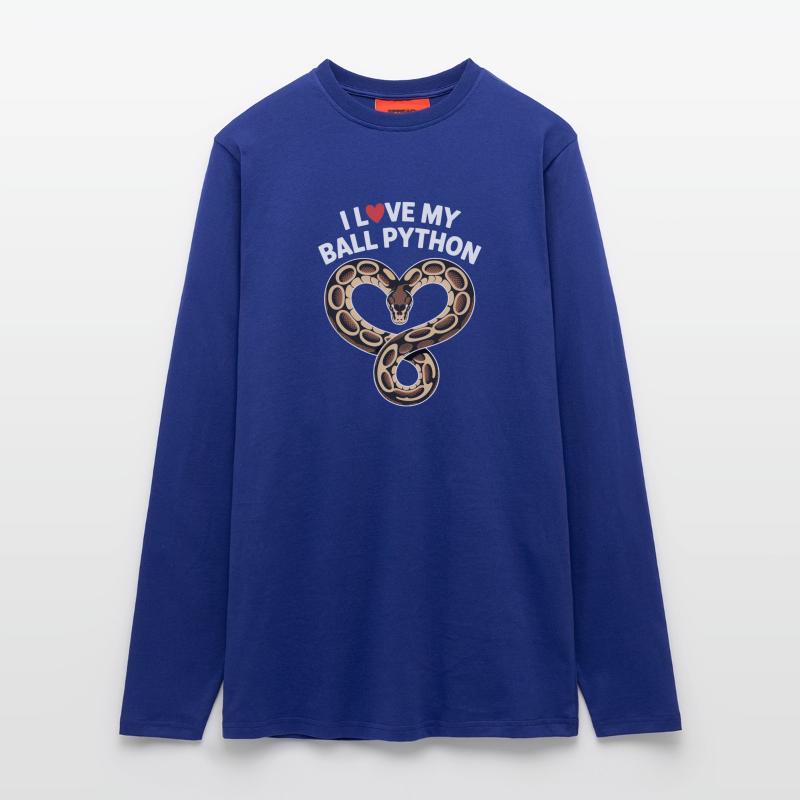 J’adore mon python royal ! Roi python Manches longues bio décontracté fabriqué en UE