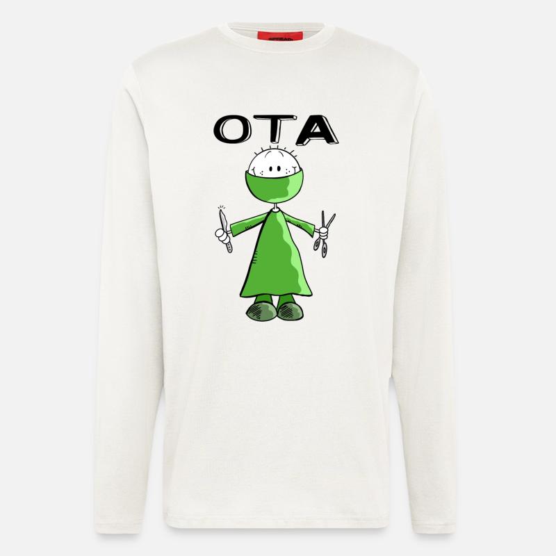 Operationstechnischer Assistent Strichmann - OTA - Langarmshirt - made by SPREAD  - OFF WHITE