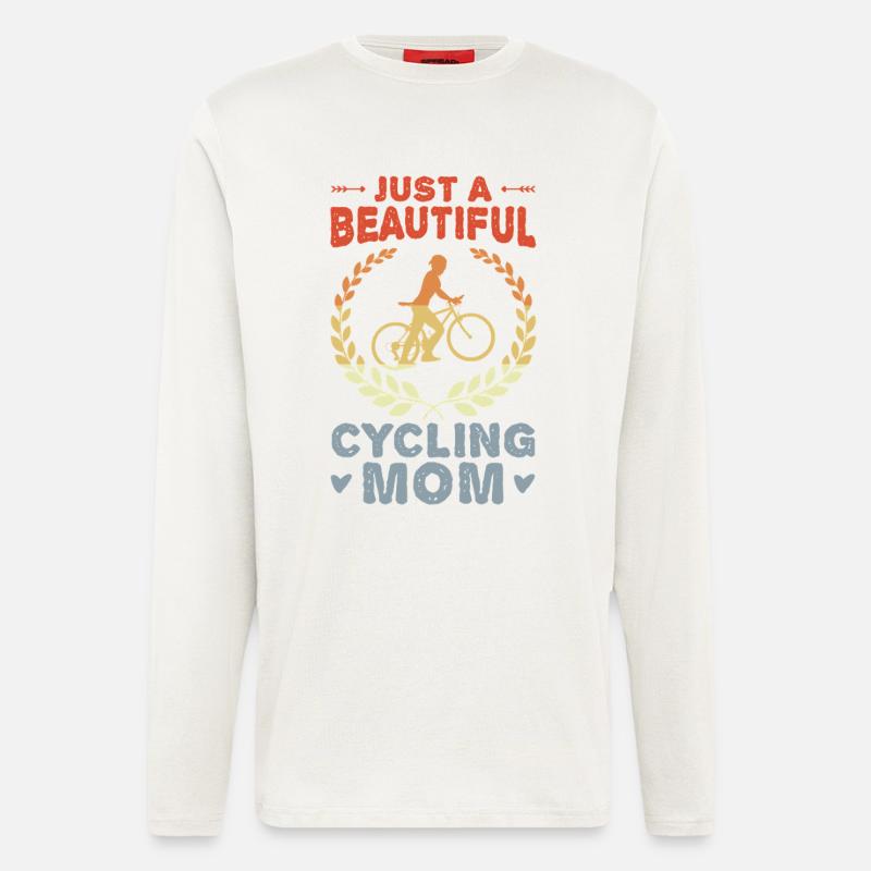 Fahrrad Mutter - Langarmshirt - made by SPREAD  - OFF WHITE