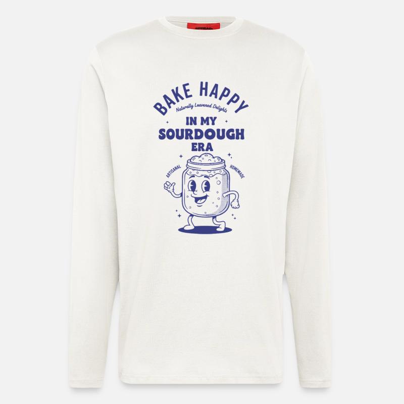 Sourdough Bread Baking Baker Sourdough Era - Longsleeve - made by SPREAD  - OFF WHITE