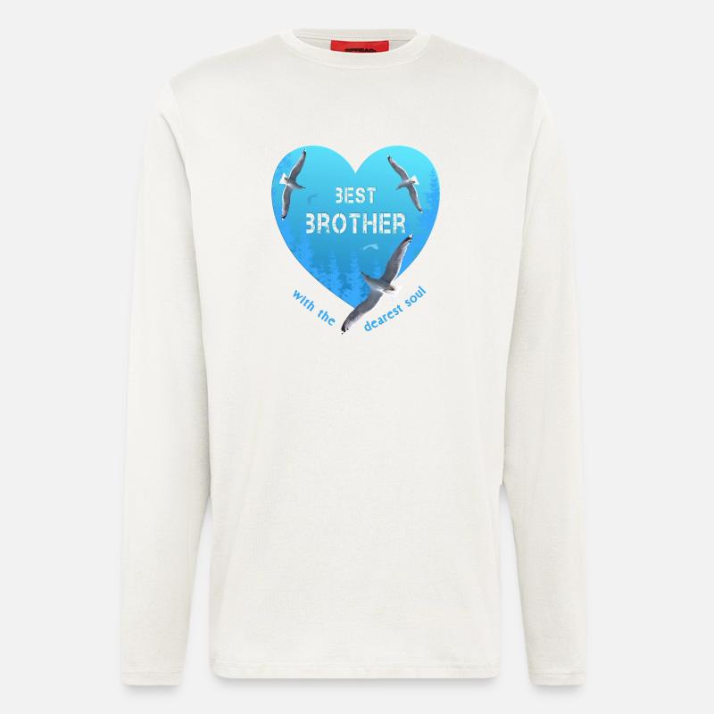best brother - Langarmshirt - made by SPREAD  - OFF WHITE
