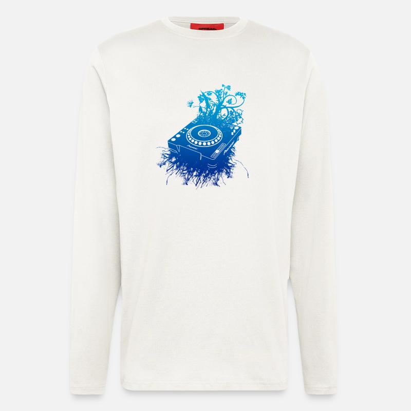 Organic CDJ 1000 DJ - Longsleeve - made by SPREAD  - OFF WHITE