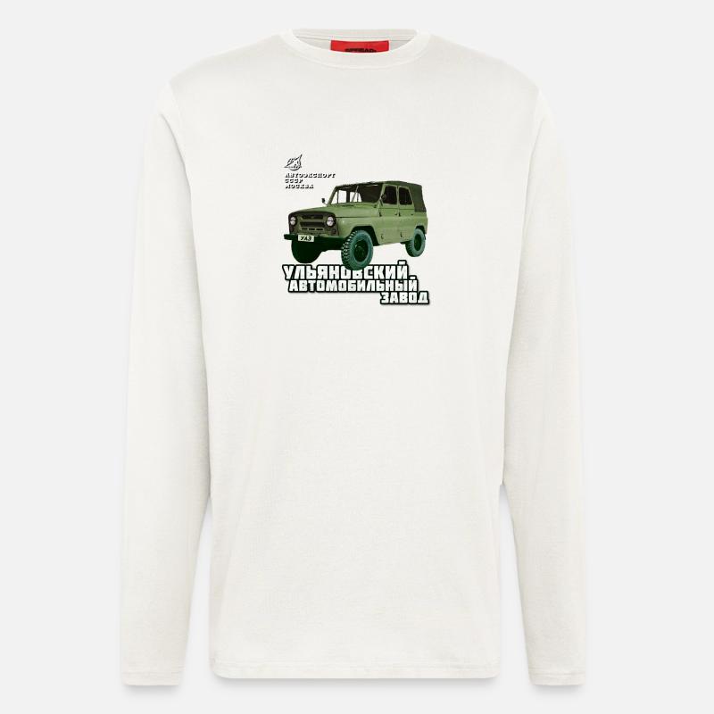UAZ Jeep - Langarmshirt - made by SPREAD  - OFF WHITE