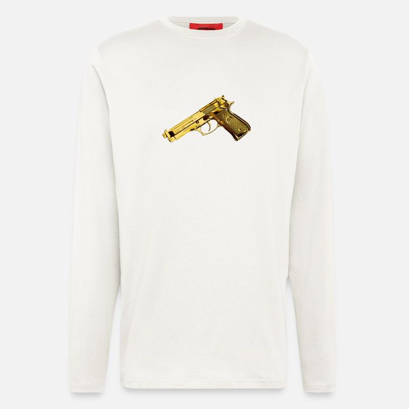 gun - Longsleeve - made by SPREAD  - OFF WHITE