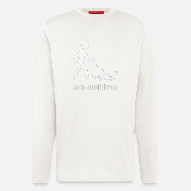 EXE Run Admin Informaticien Programmeur - Manches longues bio décontracté fabriqué en UE - OFF WHITE