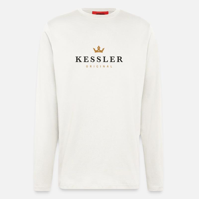 Kessler Original Familienlogo - Langarmshirt - made by SPREAD  - OFF WHITE