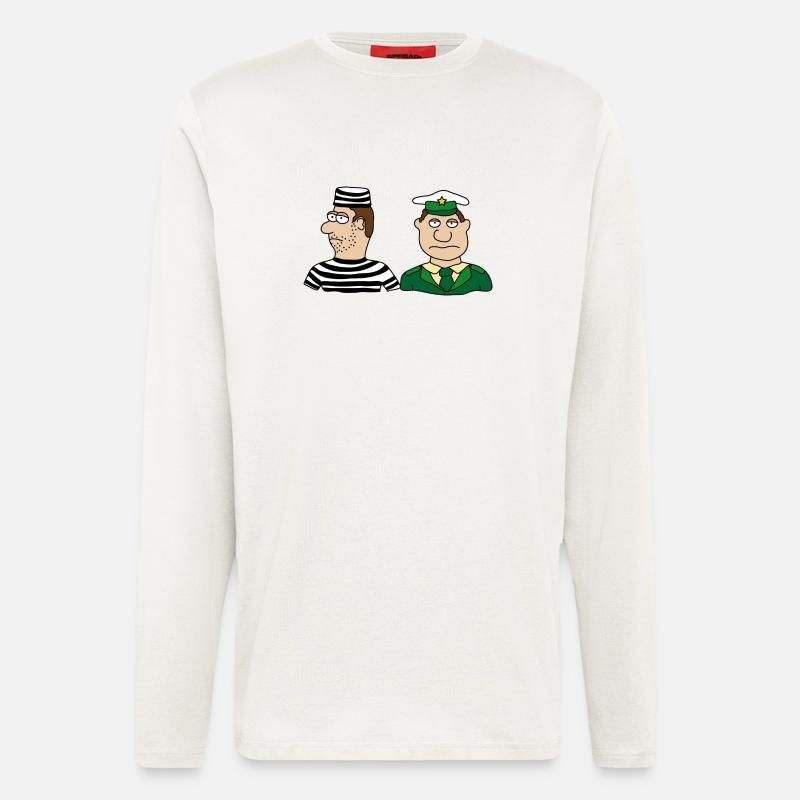 Polizei - Langarmshirt - made by SPREAD  - OFF WHITE