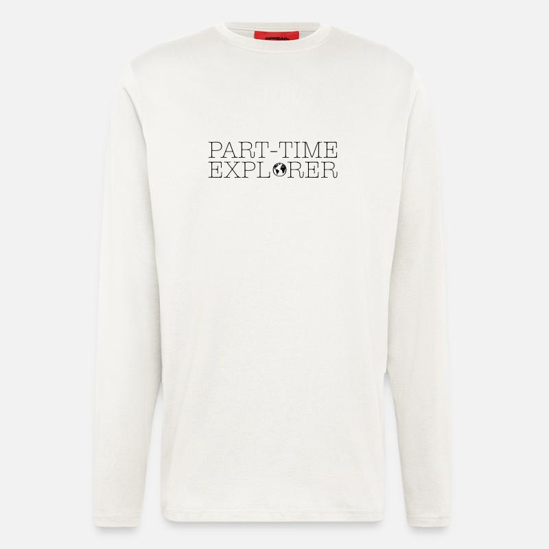 PART-TIME EXPLORER - Longsleeve - made by SPREAD  - OFF WHITE