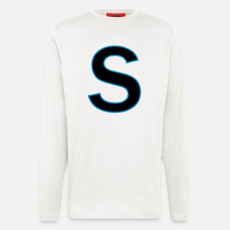 Buchstaben s Vektor - Langarmshirt - made by SPREAD  - OFF WHITE