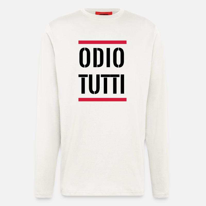 I HATE EVERYONE - Longsleeve - made by SPREAD  - OFF WHITE