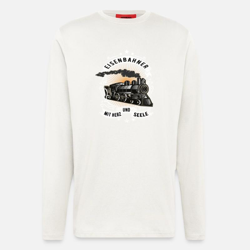 Railroad railway workers - Longsleeve - made by SPREAD  - OFF WHITE