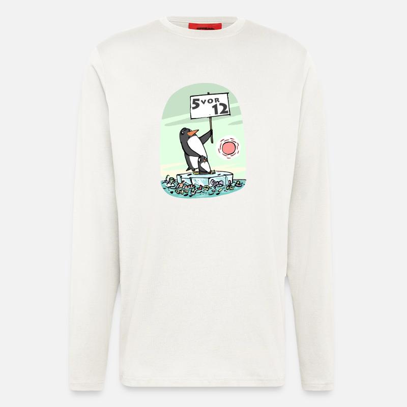 Pinguin - Langarmshirt - made by SPREAD  - OFF WHITE