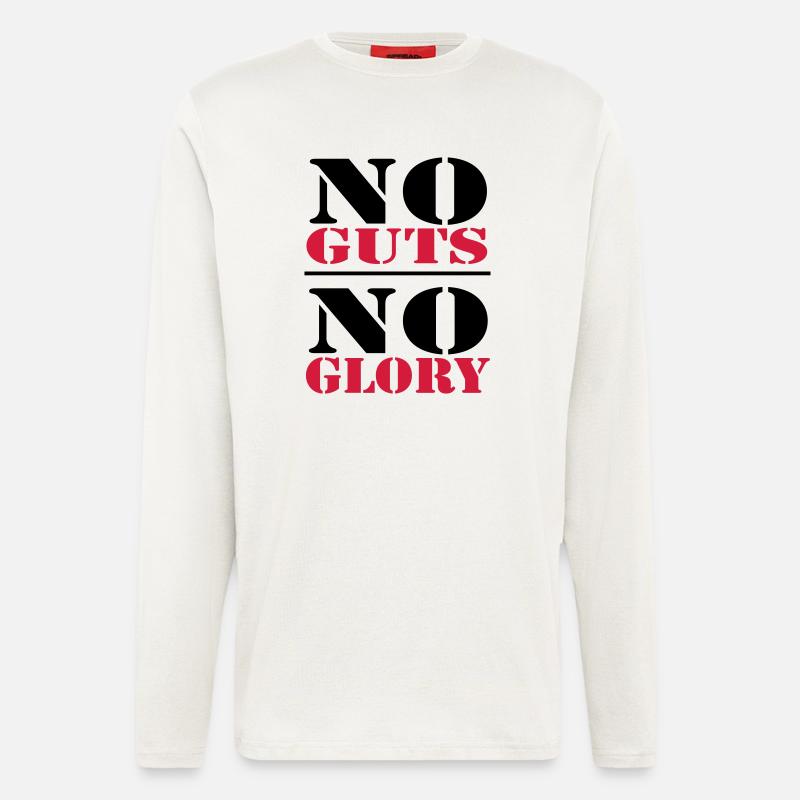 No Guts, no Glory - Langarmshirt - made by SPREAD  - OFF WHITE