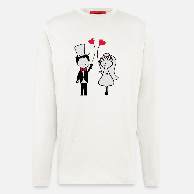 ehepaar_002 - Langarmshirt - made by SPREAD  - OFF WHITE