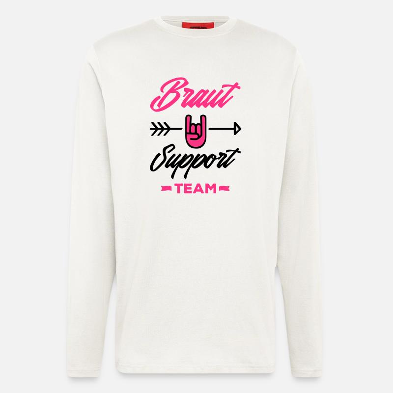 braut support team - Langarmshirt - made by SPREAD  - OFF WHITE