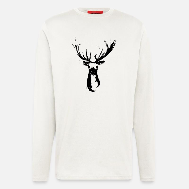 Roe deer design - Longsleeve - made by SPREAD  - OFF WHITE