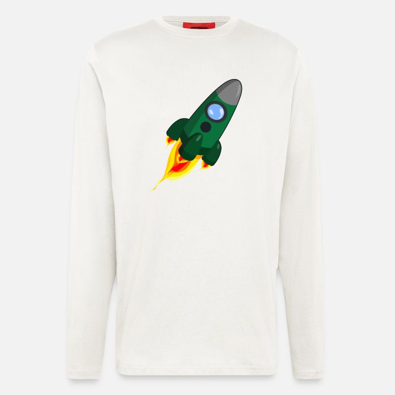rocket - Longsleeve - made by SPREAD  - OFF WHITE