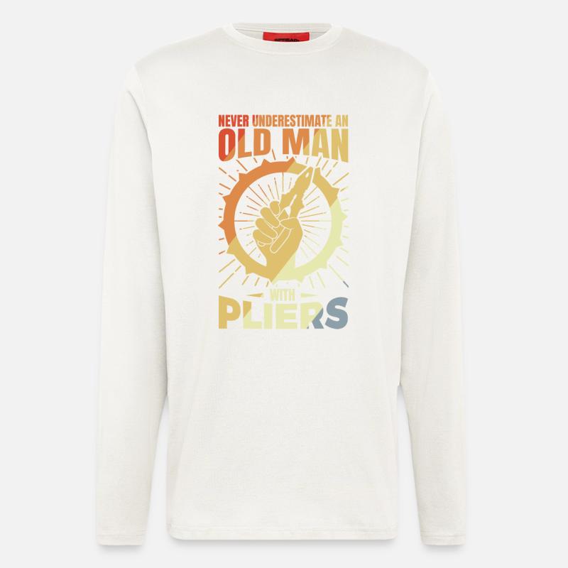 Old electronics technician - Longsleeve - made by SPREAD  - OFF WHITE