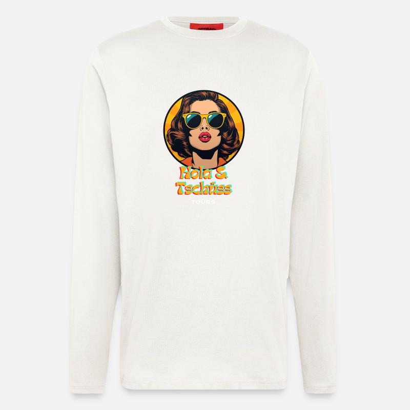 hola und tschüss - Langarmshirt - made by SPREAD  - OFF WHITE