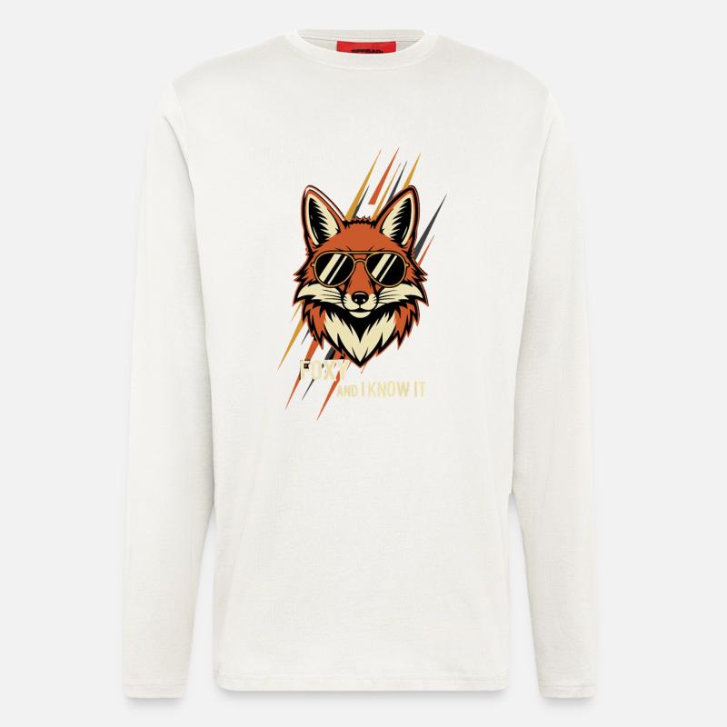 Foxy And I Know It - Longsleeve - made by SPREAD - OFF WHITE