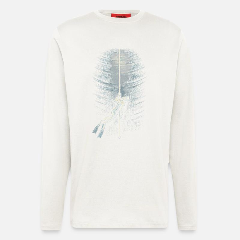 Apnoetauchen Freitauchen - Langarmshirt - made by SPREAD  - OFF WHITE