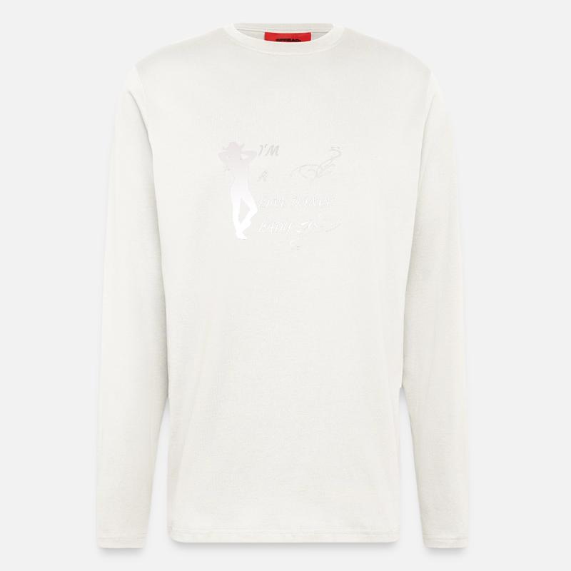 i m a line dancelady - Langarmshirt - made by SPREAD - OFF WHITE