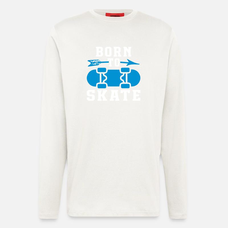 Born To Skate - Longsleeve - made by SPREAD - OFF WHITE