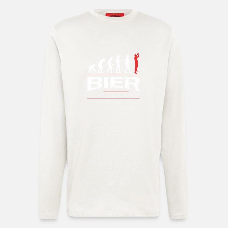 The beer evolution - Longsleeve - made by SPREAD  - OFF WHITE