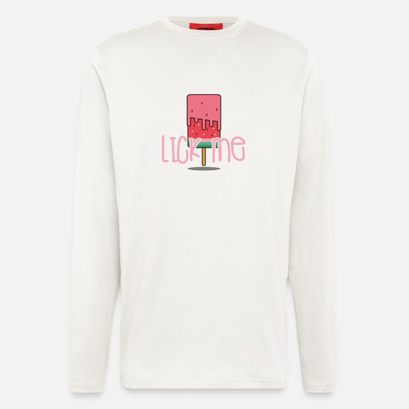 Lick me - Langarmshirt - made by SPREAD  - OFF WHITE