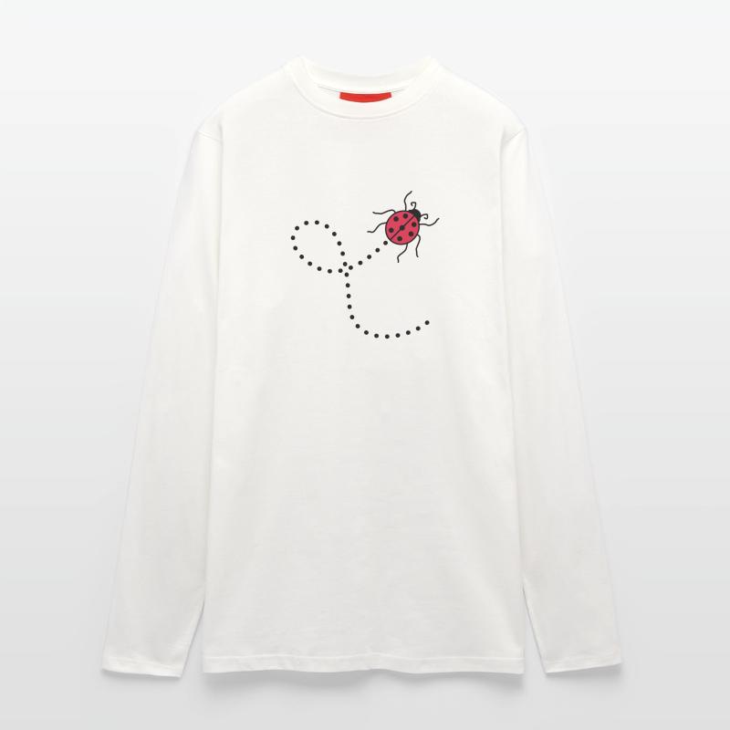 line dashed path path ladybug small sues Longsleeve - made by SPREAD 