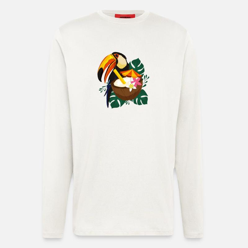 Tukan - Langarmshirt - made by SPREAD  - OFF WHITE