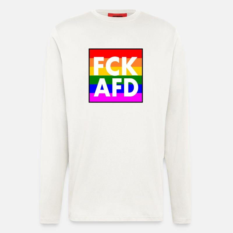 Fck afd - Longsleeve - made by SPREAD  - OFF WHITE