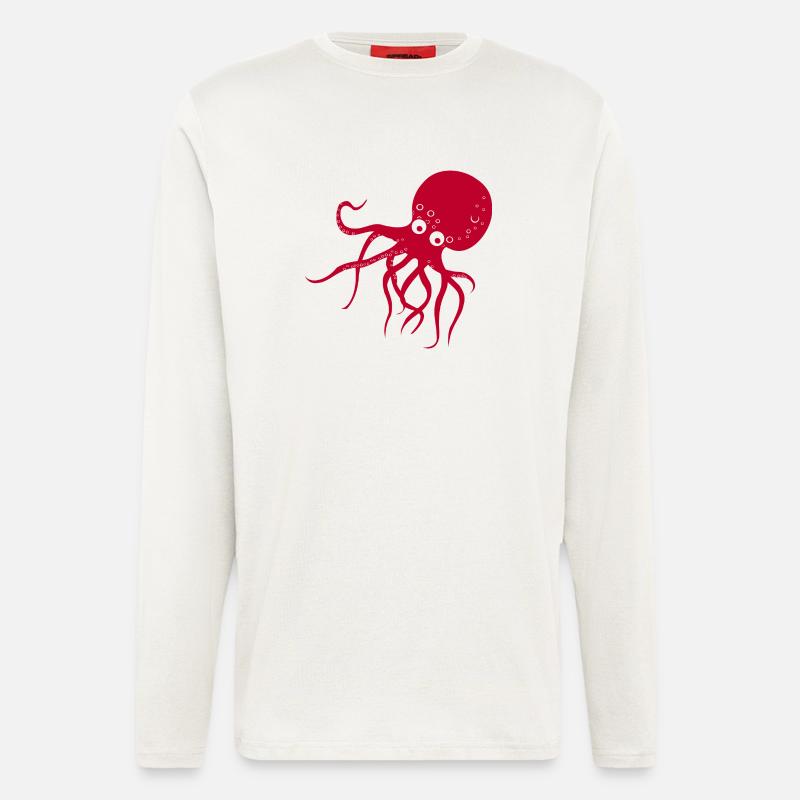 Octopus octopus octopus octopus - Longsleeve - made by SPREAD  - OFF WHITE