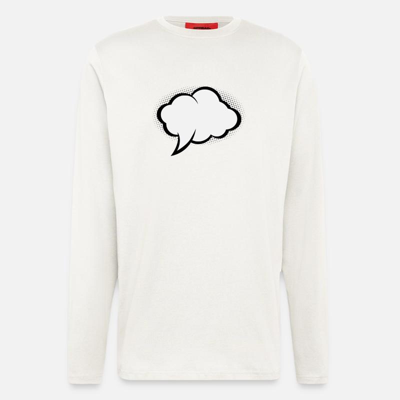 Comic speech bubble - Longsleeve - made by SPREAD  - OFF WHITE