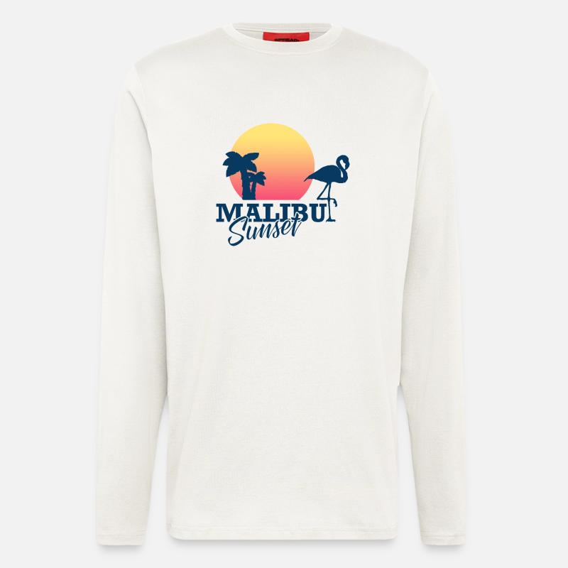 Malibu Sunset - Langarmshirt - made by SPREAD  - OFF WHITE