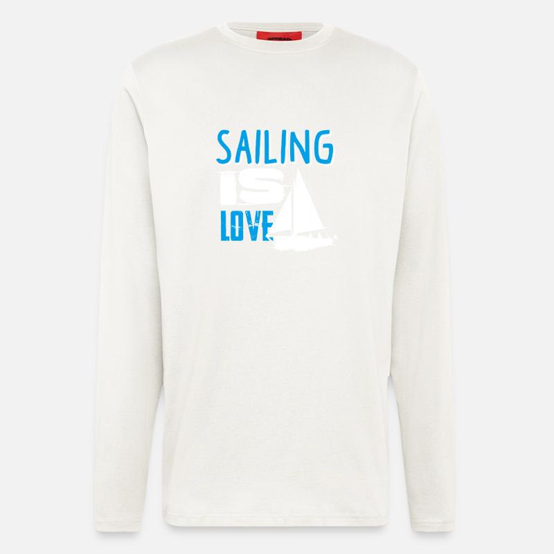 Sailing Is Love - Longsleeve - made by SPREAD  - OFF WHITE