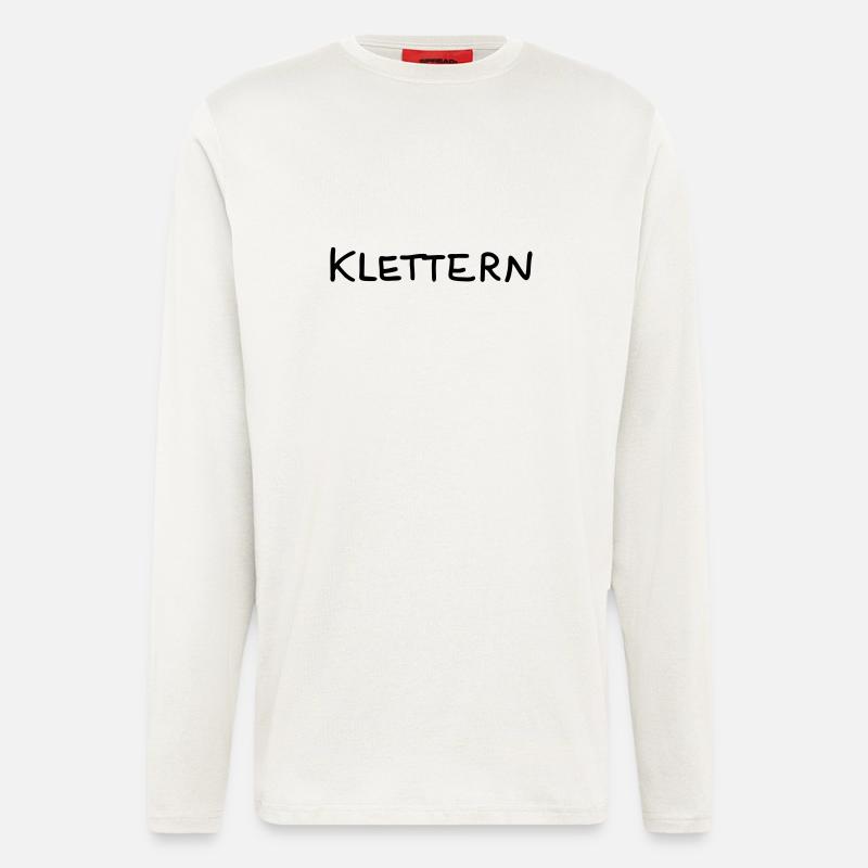 Klettern - Text - Langarmshirt - made by SPREAD  - OFF WHITE