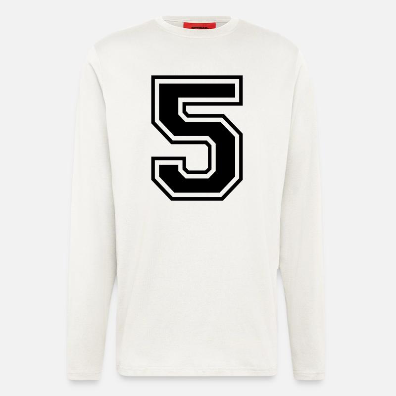 Nummer 5 - Langarmshirt - made by SPREAD - OFF WHITE