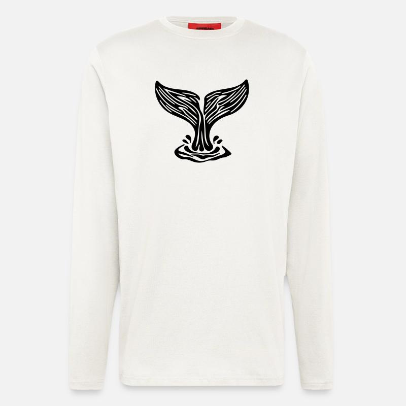 Wal Fluke Vector - Langarmshirt - made by SPREAD  - OFF WHITE