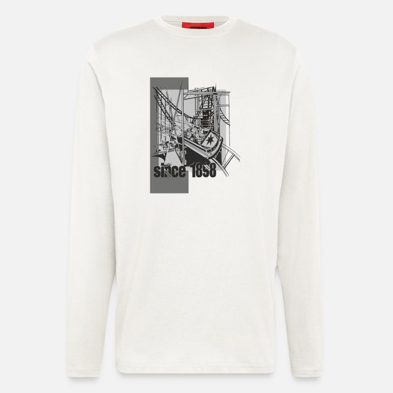 achterbahn - Langarmshirt - made by SPREAD - OFF WHITE