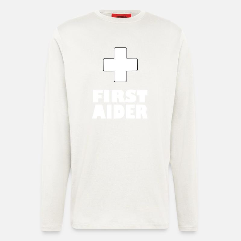 first aider - Longsleeve - made by SPREAD  - OFF WHITE