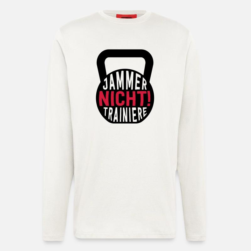 JAMMER NICHT! TRAINIERE - Langarmshirt - made by SPREAD  - OFF WHITE