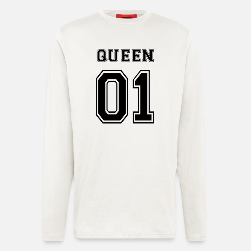 QUEEN - Langarmshirt - made by SPREAD  - OFF WHITE